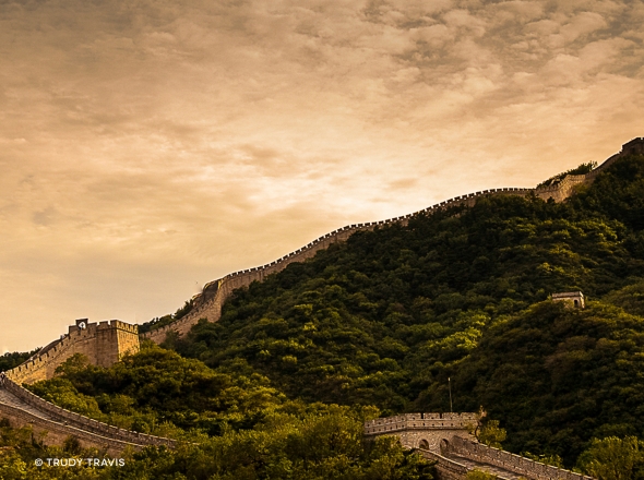 Sunset Great Wall Badaling © Trudy Travis